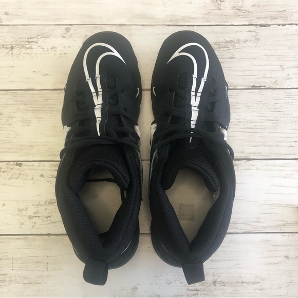 NIKE ALPHA Menace 3 Shark Men’s Black/White Football Cleats Size 7 - Picture 10 of 15